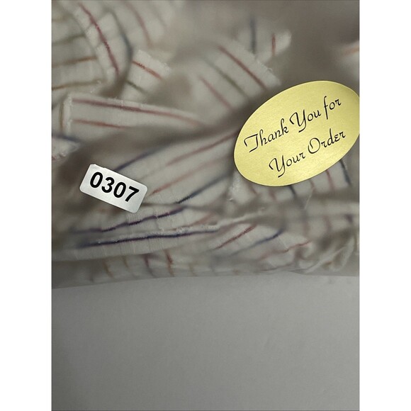 Cupio Blush Women's Sleeveless Top XL Off-White Distressed Stripe Casual Boho - Picture 15 of 15